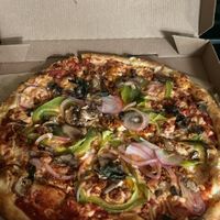 Vegan pizza yum!  at Blaze Pizza in Normal