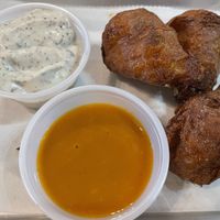 Vegan wings w/tangy sauce and ranch  at Murray Hillbilly in Jacksonville