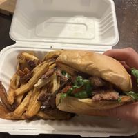 Spicy vegan chicken sandwich  at Murray Hillbilly in Jacksonville