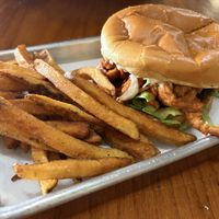 BBQ Chkn Burger w fries  at Murray Hillbilly in Jacksonville