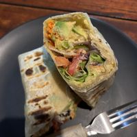 Rainbow veggie hummus and avocado wrap  at Aleena - Food Stall in Koh Lanta