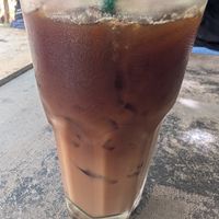 Iced latte with oat milk at Aleena - Food Stall in Koh Lanta