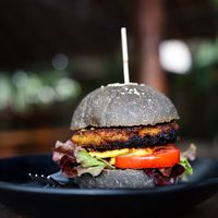 Veggie burger  at Aleena - Food Stall in Koh Lanta