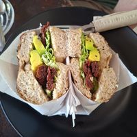 Bagel with avocado and sundried tomato at Aleena - Food Stall in Koh Lanta