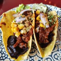 Plant based pulled 'pork' tacos at Wild Food in Granada