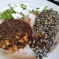 Berenjena con quinoa y queso vegano at Wild Food in Granada