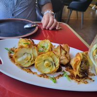 Truffle artichoke hearts at Wild Food in Granada