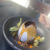chocolate egg   at Wild Food in Granada