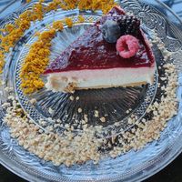 Great cheesecake at Wild Food in Granada