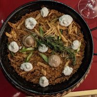 Baked rice dish at Wild Food in Granada