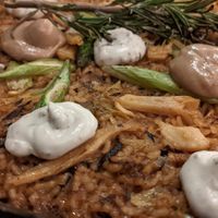 Baked rice dish at Wild Food in Granada