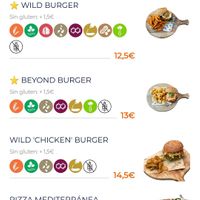 Carta principales 2 at Wild Food in Granada