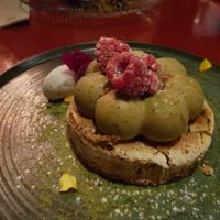 Pistachio cake at Wild Food in Granada