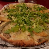 Truffle tempeh pizza at Wild Food in Granada