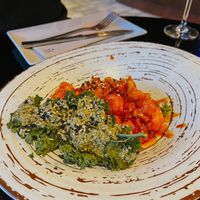 Appetiser – KFC. Cauliflower with a sticky sauce. at Wild Food in Granada