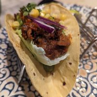 Tacos with Jackfruit at Wild Food in Granada