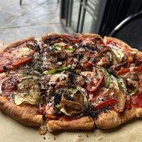 Mediterranean Pizza  at Wild Food in Granada