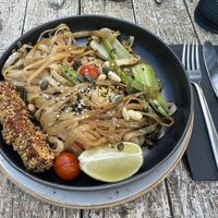 Pad Thai (the fried tofu was very good!!)  at Wild Food in Granada