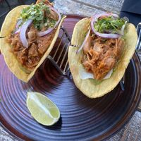 “Pulled Porc” taco’s (jackfruit)  at Wild Food in Granada