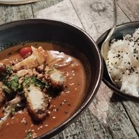 Red curry (not too spicy) at Wild Food in Granada