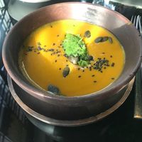 Sopa de calabaza at Wild Food in Granada