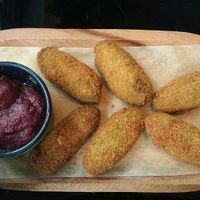 Croquetas de verduras at Wild Food in Granada