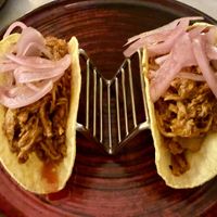 Pulled jackfruit tacos  at Wild Food in Granada