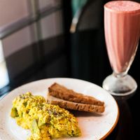 scramble tofu at Wild Food in Granada