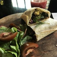 Falafel burrito  at Wild Food in Granada