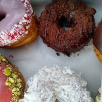 Coconut and chocolate crunch #Veganuary at Revolution Doughnuts in Atlanta