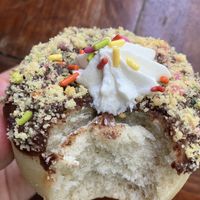 Birthday cake   at Revolution Doughnuts in Atlanta