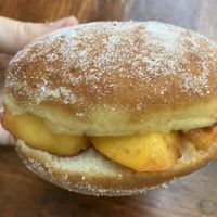 Peach slider   at Revolution Doughnuts in Atlanta