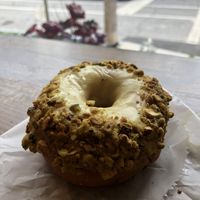 Lemon glaze + pistachio  at Revolution Doughnuts in Atlanta