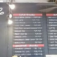 Menu at Revolution Doughnuts in Atlanta