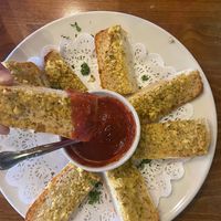 Vegan cheese sticks at Pizza Luce in Duluth