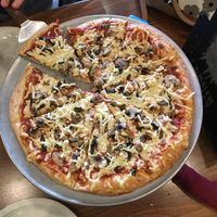 Mushroom with daiya cheese option at Pizza Luce in Duluth