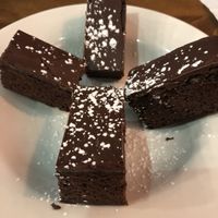Vegan GF Brownie at Pizza Luce in Duluth