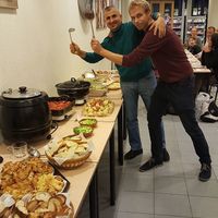 The buffet table at Groenten Zonder Grenzen - GZG in Rotterdam