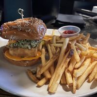 Fried Tofu Sandwich  at The Stalking Horse Brewery and Freehouse in West Los Angeles