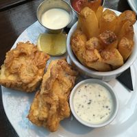Fish n chips at The Stalking Horse Brewery and Freehouse in West Los Angeles