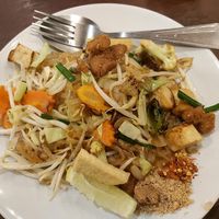 Vegan pad thai at NumNgern in Khao Sok