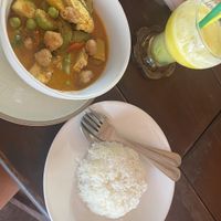 Kaeng phanaeng curry  at NumNgern in Khao Sok