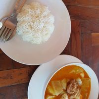 Massaman curry with tofu at NumNgern in Khao Sok