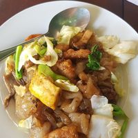 Veggie and noodle dish at NumNgern in Khao Sok