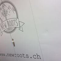 Their door at New Roots in Oberdiessbach