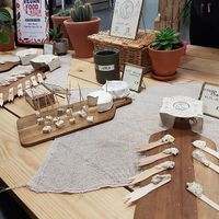 stall at vegfestUK, London at New Roots in Oberdiessbach