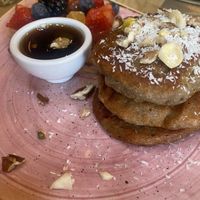 Banana pancakes  at The Blueberry in Amersfoort