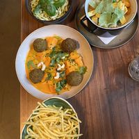 Pasta falafle tofu  at Depot in Ypres