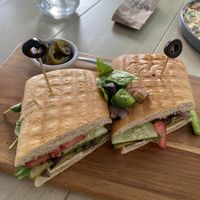 Vegan panini   at Barra Light in Puerto Vallarta