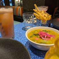Curry, chips, and a cocktail at Turtle Bay in Guildford